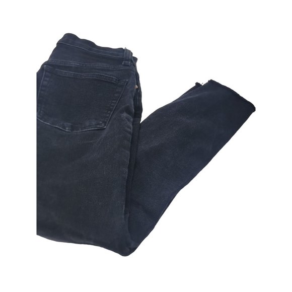 Free People Denim Cropped‎ Jeans Size 26 Skinny Fit Factory Distressed - Picture 1 of 8